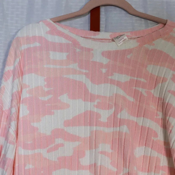 Secret Treasures Size L scoop neck elastic waist pink camo long sleeve pajama se - Picture 4 of 15